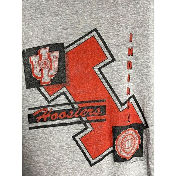Vintage 80s Indiana Hoosiers University Sports Tee - Picture 2 of 6